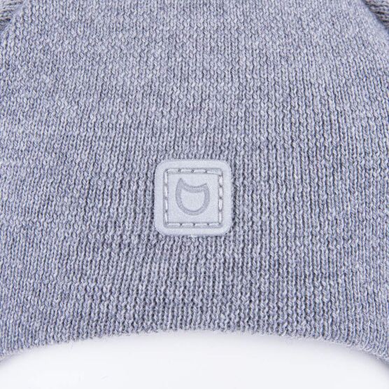 07711424-40 Серая шапка-шлем для мальчика для мальчики серый фото №3