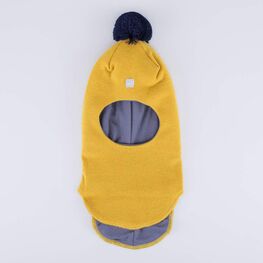 07711425-40 Шапка-шлем для мальчика Горчичный для мальчики горчичный фото №4