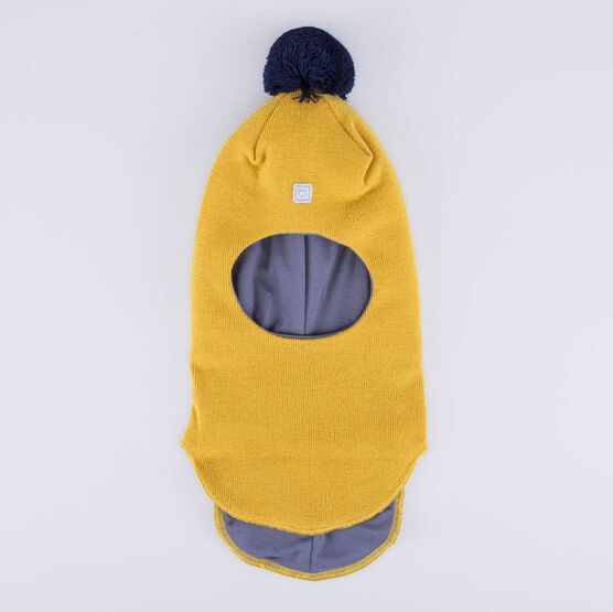 07711425-40 Шапка-шлем для мальчика Горчичный для мальчики горчичный фото №4