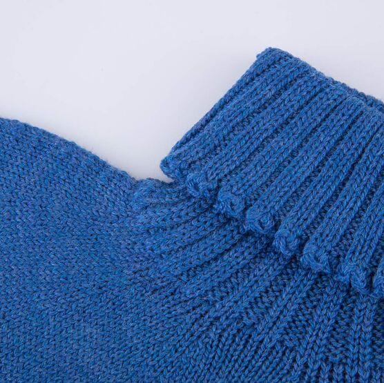 07712130-40 Манишка из шерсти мериноса синий для универсальные синий фото №2