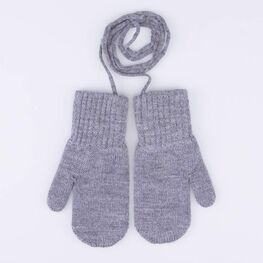 07721198-41 Варежки из шерсти мериноса серый для мальчики светло-серый