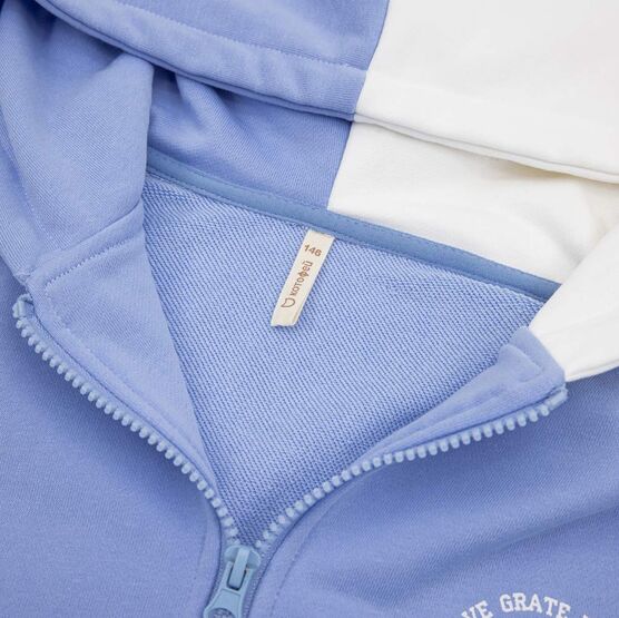 07864070-40 Костюм жакет + брюки голубой для девочки голубой фото №3