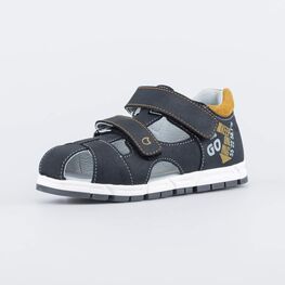 522177-22 Сандалии из натурального нубука для мальчики черный