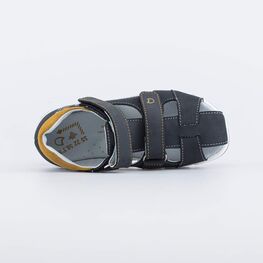 522177-22 Сандалии из натурального нубука для мальчики черный фото №4