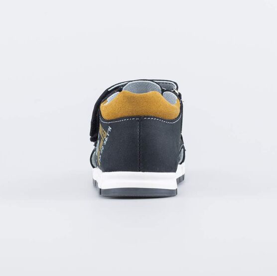 522177-22 Сандалии из натурального нубука для мальчики черный фото №5