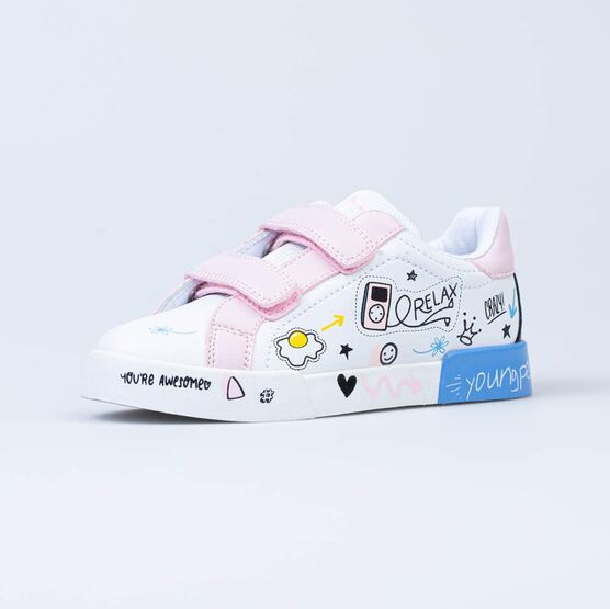 534043-74 Полуботинки для девочки для девочки персиковый