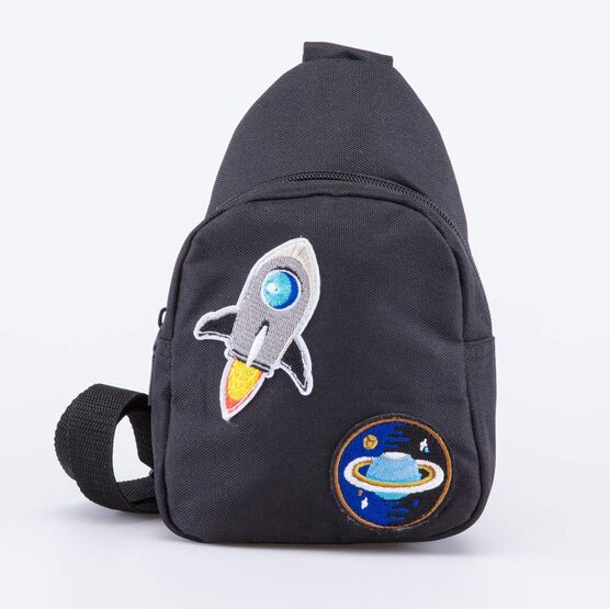 02709298-40 Детская сумка-слинг для мальчики черный