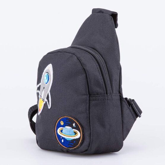 02709298-40 Детская сумка-слинг для мальчики черный фото №2