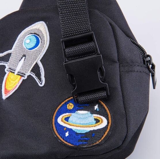 02709298-40 Детская сумка-слинг для мальчики черный фото №5