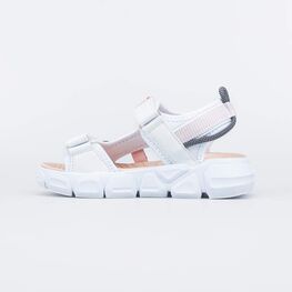 524077-13 Пляжные сандалии на липучках для девочки для девочки белый фото №2