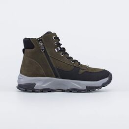 752225-42 Зимние ботинки на молнии для подростка для мальчики оливковый фото №2