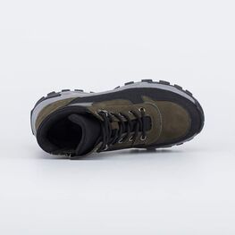 752225-42 Зимние ботинки на молнии для подростка для мальчики оливковый фото №4