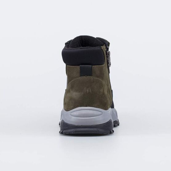 752225-42 Зимние ботинки на молнии для подростка для мальчики оливковый фото №5