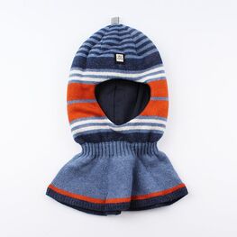 07711239-40 Зимняя шапка-шлем из шерсти и кашемира синий для мальчики светло-синий