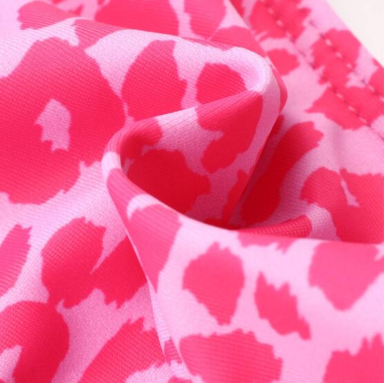 07852081-40 Детский раздельный купальник Леопард для девочки розовый фото №5