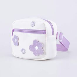 02819007-40 Поясная сумка белый-сиреневый для девочки белый + сиреневый фото №2