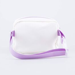 02819007-40 Поясная сумка белый-сиреневый для девочки белый + сиреневый фото №3