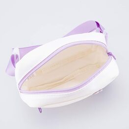 02819007-40 Поясная сумка белый-сиреневый для девочки белый + сиреневый фото №4