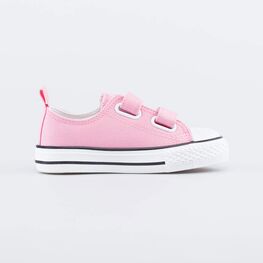 331272-12 Розовые кеды из хлопка с вышивкой для девочки розовый фото №2