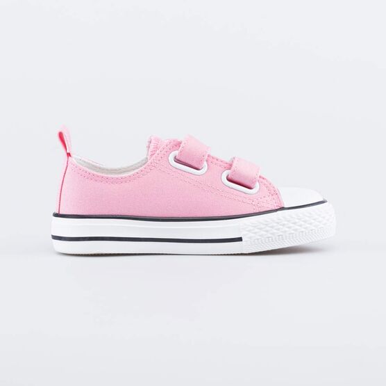 331272-12 Розовые кеды из хлопка с вышивкой для девочки розовый фото №2