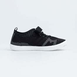 731131-12 Кеды из вязаного текстиля для мальчика-подростка черный для мальчики черный фото №2