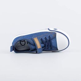 531119-12 Кеды из джинсовой ткани для мальчики синий фото №4