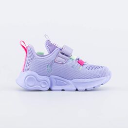 344399-12 Кроссовки из вязаного текстиля для девочки для девочки сиреневый фото №2