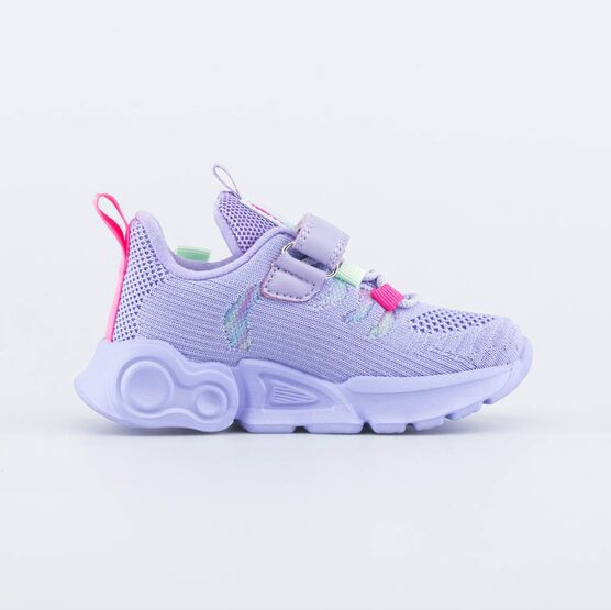 344399-12 Кроссовки из вязаного текстиля для девочки для девочки сиреневый фото №2