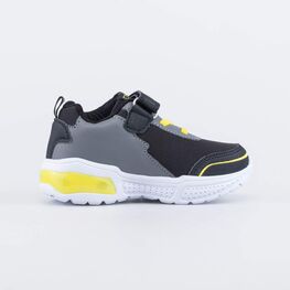 344276-73 Всепогодные кроссовки из материала SoftShell с подсветкой на подошве для мальчики чер-сер фото №2