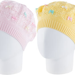 07811090-40 Шапка летняя, 50% хлопок, желтая для девочки желтый фото №2