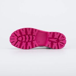 652207-32 Ботинки на тракторной подошве для девочки чер-фук фото №3