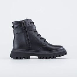 652208-31 Подростковые ботинки весна осень для девочки черный фото №2