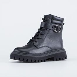 652208-31 Подростковые ботинки весна осень для девочки черный