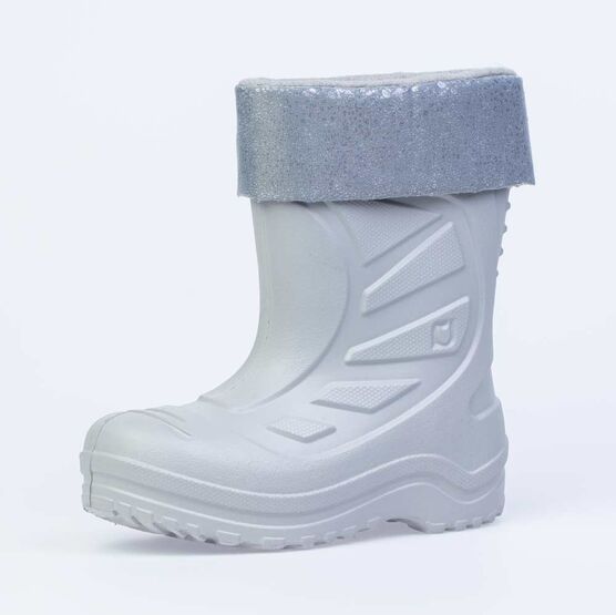 565004-13 Резиновые сапоги для девочки сер-срб