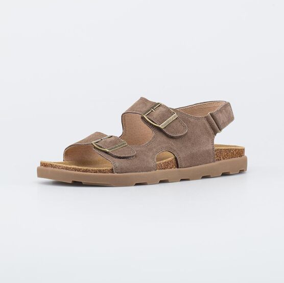 723036-22 Кожаные сандалии на пробковой подошве для мальчики коричневый