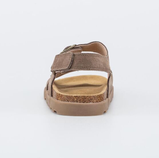 723036-22 Кожаные сандалии на пробковой подошве для мальчики коричневый фото №5