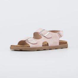 723036-23 Кожаные сандалии на пробковой подошве для девочки розовый