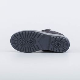 857011-41 Войлочные полуботинки на липучке для девочки темно-серый фото №3