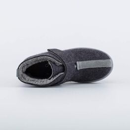 857011-41 Войлочные полуботинки на липучке для девочки темно-серый фото №4
