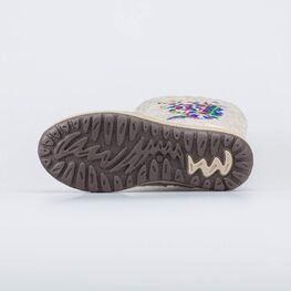 867074-44 Валенки с вышивкой Гуслица для девочки бежевый фото №3