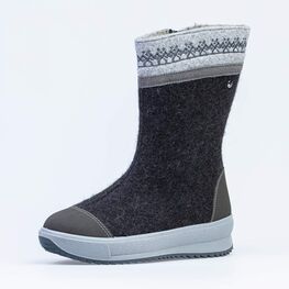 867080-46 Женские валенки на молнии для девочки черный