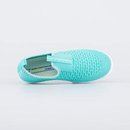 731146-12 Кеды из вязаного текстиля для девочки бирюзовый фото №4