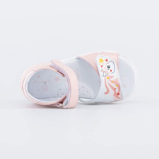 322165-21 Босоножки для девочки кожаные для девочки роз-бел фото №4