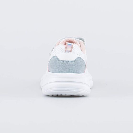 644350-13 Белые кроссовки с прозрачными вставками для девочки бел-роз фото №5