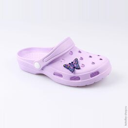 03014005-40 Украшение для обуви Бабочка фиолетовая для девочки фиолетовый фото №2