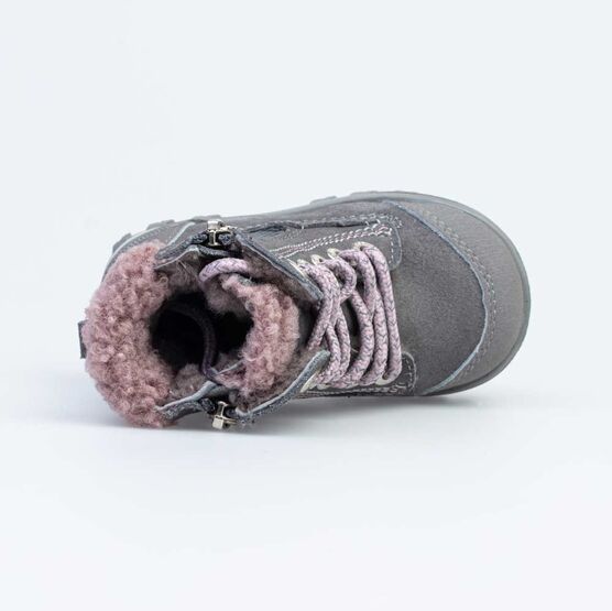 152296-51 Сапожки для девочки серый фото №4