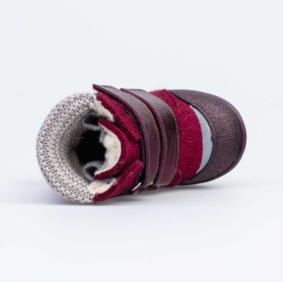 157005-44 Валенки для девочки для девочки бордовый фото №4