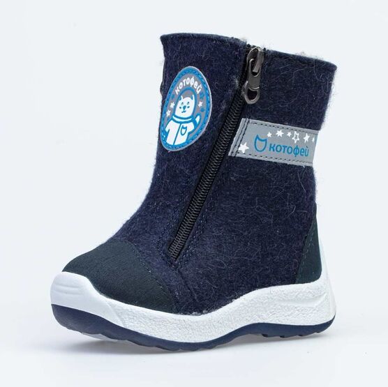 167061-42 Валенки на молнии синий для мальчики светло-синий