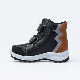 252177-52 Зимние ботинки для мальчика для мальчики черный фото №2