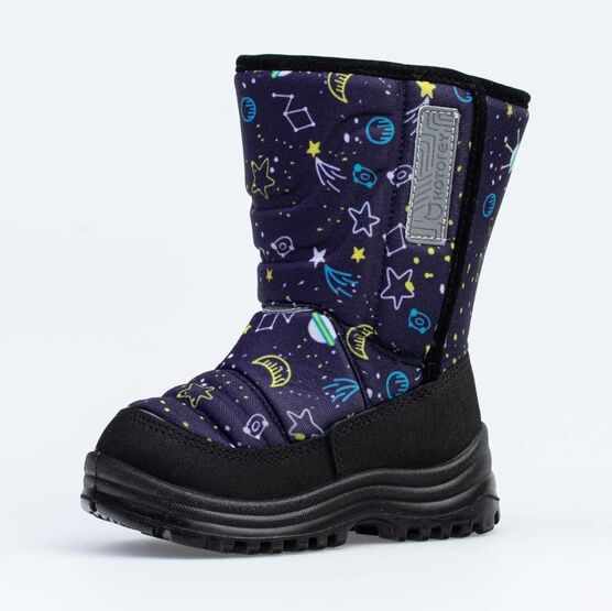 264007-45 Сапожки-дутики Космос для мальчики светло-синий